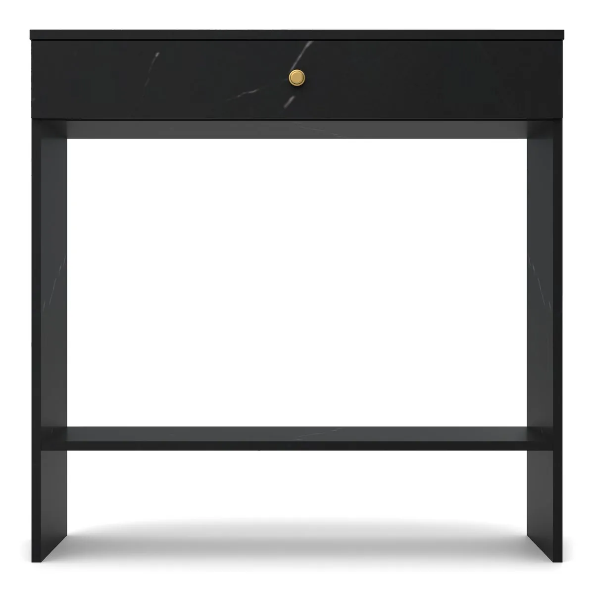 KONSOLA MAL1, Marmur Black Royal, widok z przodu