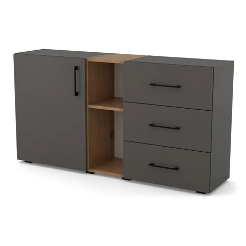 DUO Komoda z wnęką, widok z ukosa