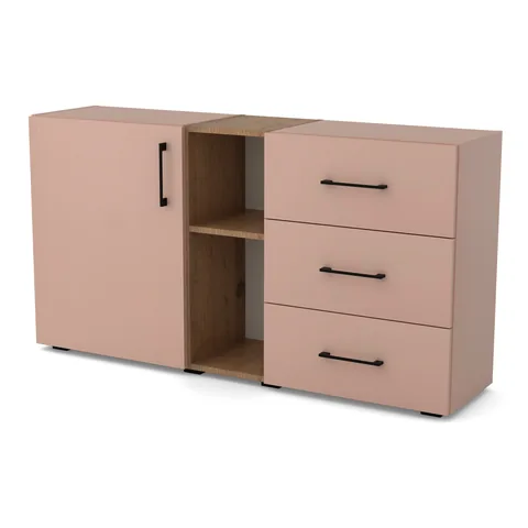 DUO Komoda z wnęką, Millennial pink