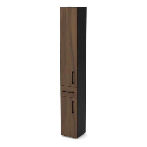 Słupek SUPRA-30 30×30×205 cm, Czarny Onyx / fronty Dąb Estana Ciemny