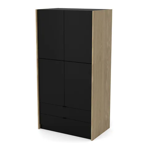 KADR Szafa 100 2 półki, Czarny Onyx