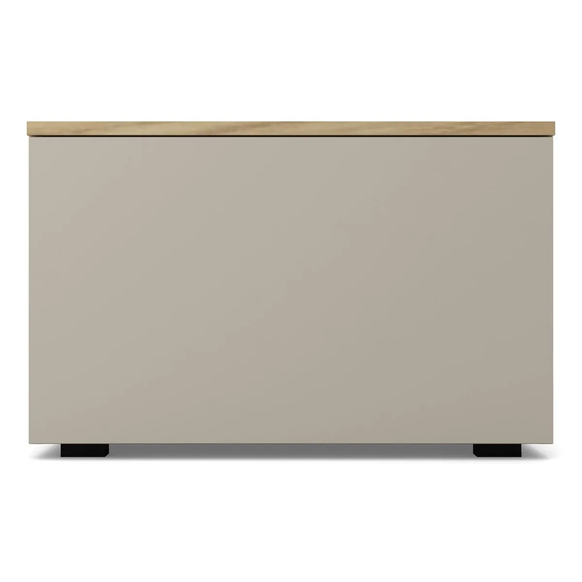 Szafka na buty VB-BLAT 70×36×45 cm z blatem i schowkiem, Kaszmirowy Beż, widok z przodu