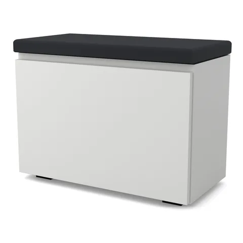 Szafka na buty VB 60×30×45 cm z siedziskiem i schowkiem, Biały