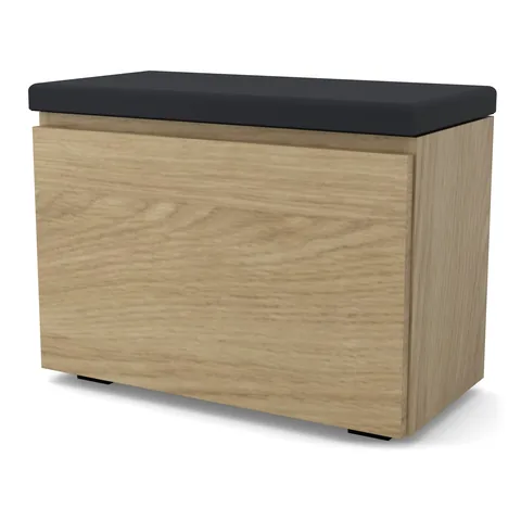 Szafka na buty VB 60×30×45 cm z siedziskiem i schowkiem, Dąb Olejowany