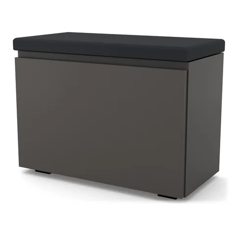 Szafka na buty VB 60×30×45 cm z siedziskiem i schowkiem, Antracyt