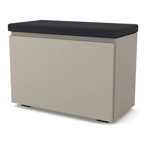Szafka na buty VB 60×30×45 cm z siedziskiem i schowkiem, Kaszmirowy Beż