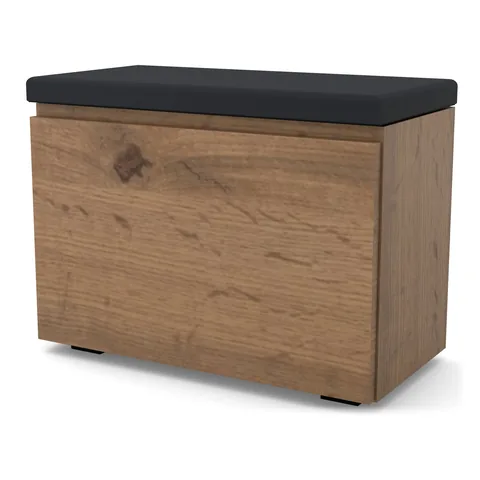 Szafka na buty VB 60×30×45 cm z siedziskiem i schowkiem, Dąb Wotan