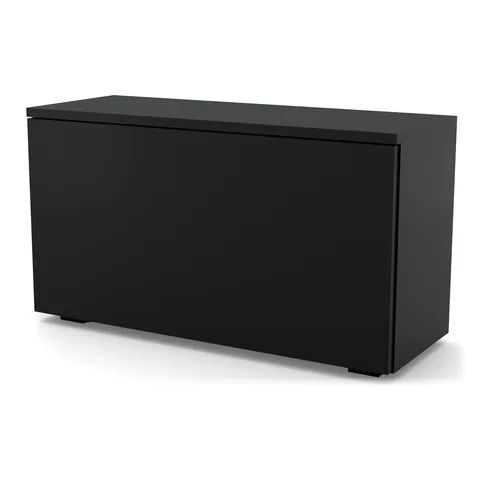 Szafka na buty VB-BLAT 80×30×45 cm ze schowkiem, Czarny Onyx