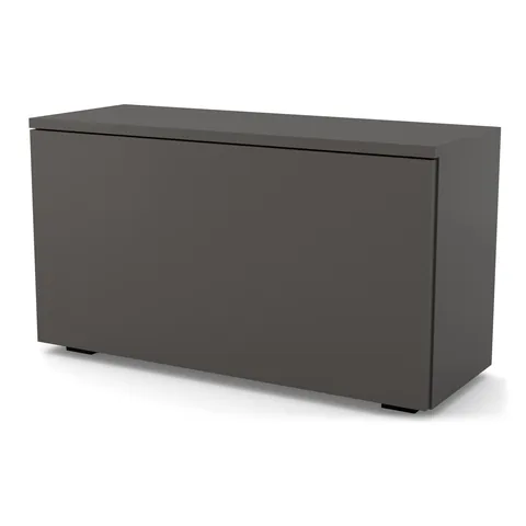 Szafka na buty VB-BLAT 80×30×45 cm ze schowkiem, Antracyt