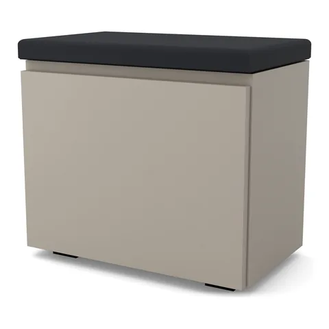 Szafka na buty VB 50×30×45 cm z siedziskiem i schowkiem, Kaszmirowy Beż